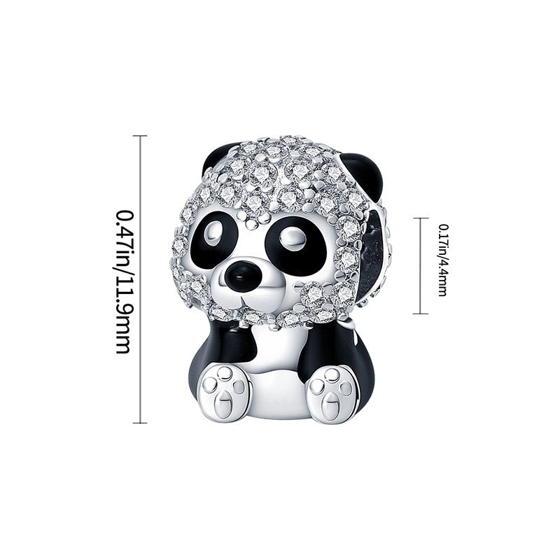 Charm panda en argent - Korell charms