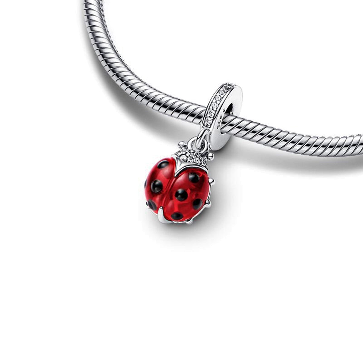 Charm pendentif coccinelle en argent - Korell charms