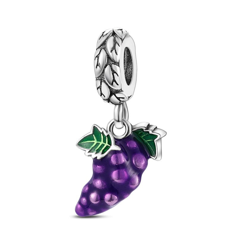 Charm pendentif raisin en argent - Korell charms