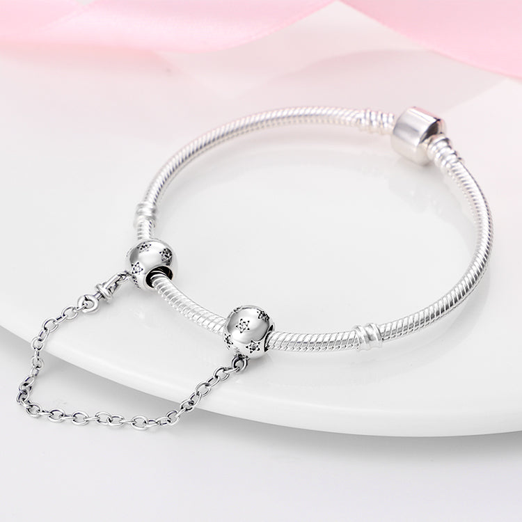 Charm chaine boules et étoiles en argent - Korell charms