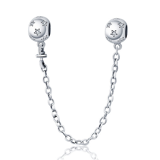 Charm chaine boules et étoiles en argent - Korell charms