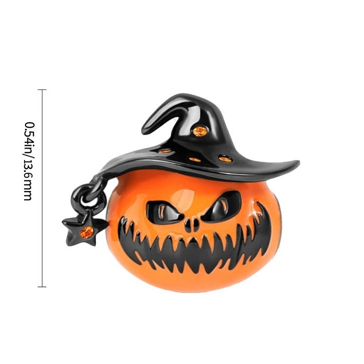 Charm Halloween sorcière citrouille en argent - Korell charms