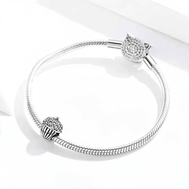 Charm noisette en argent - Korell charms