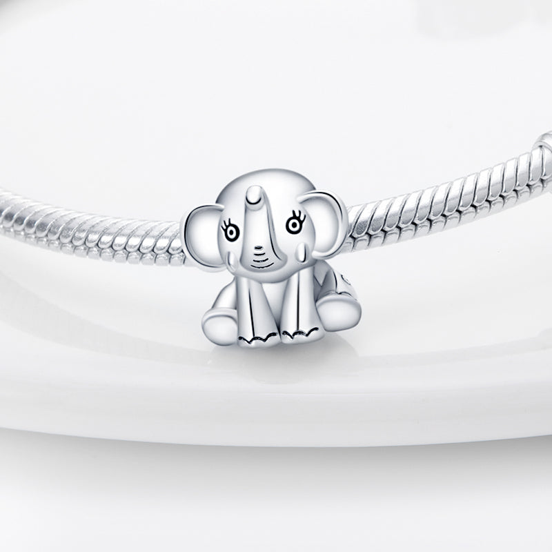 Charm bébé éléphant en argent - Korell charms