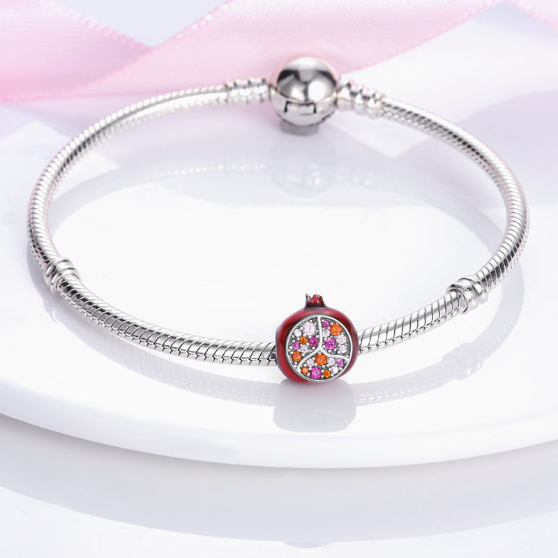 Charm fruit grenade en argent - Korell charms