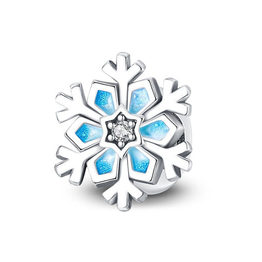 Charm flocon de neige en argent Default Title - Korell charms