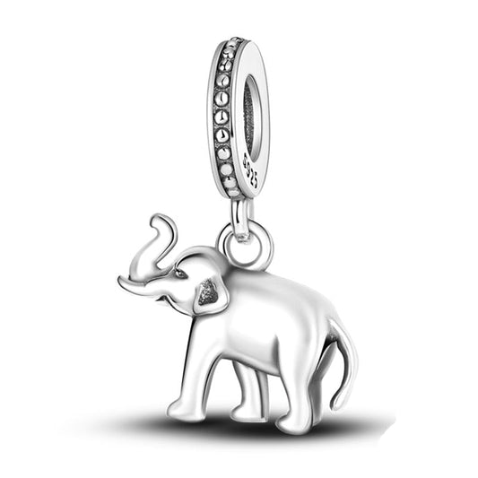 Charm pendentif éléphant en argent Default Title - Korell charms