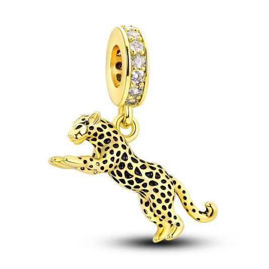 Charm pendentif guépard en argent - Korell charms