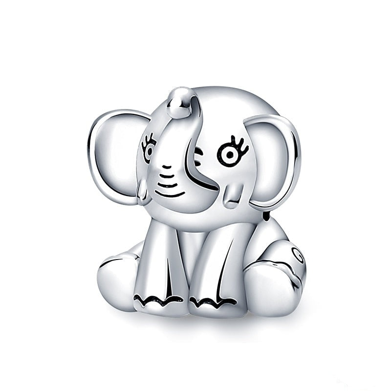 Charm bébé éléphant en argent Default Title - Korell charms