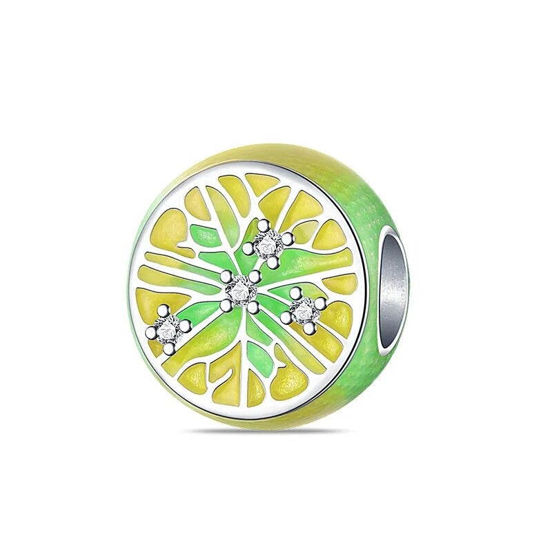 Charm tranche de citron en argent Default Title - Korell charms