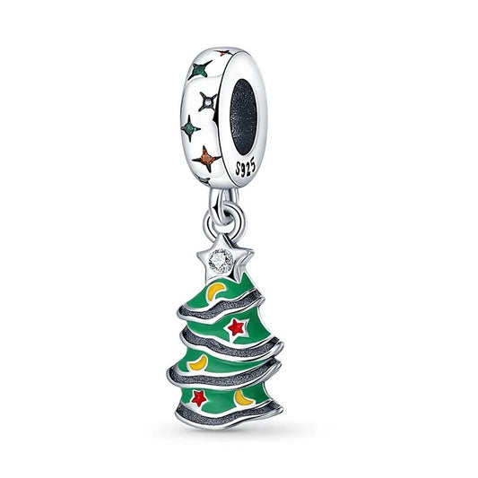 Charm pendentif sapin de Noël en argent Default Title - Korell charms