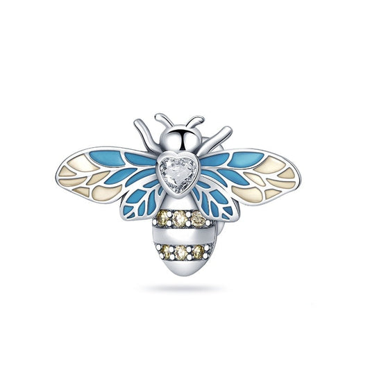 Charm abeille en argent Default Title - Korell charms