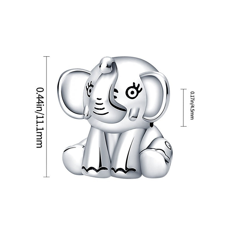 Charm bébé éléphant en argent - Korell charms