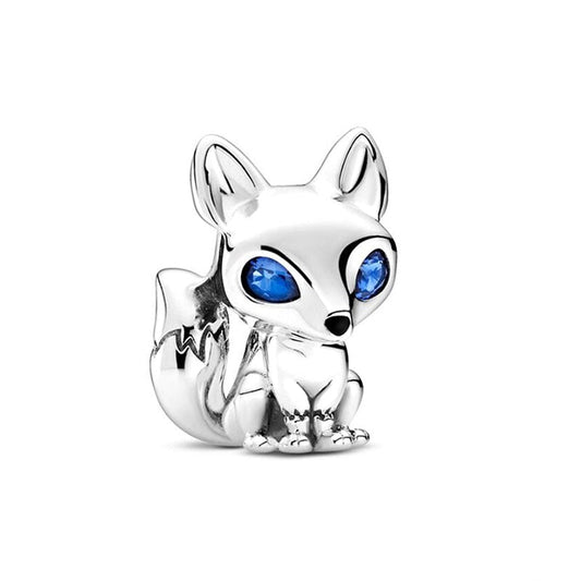 Charm renard en argent Default Title - Korell charms