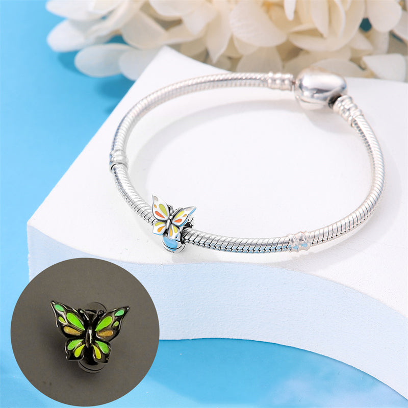 Charm espaceur papillon en argent - lumineux - Korell charms