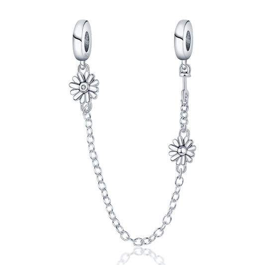 Charm chaine marguerites en argent - Korell charms