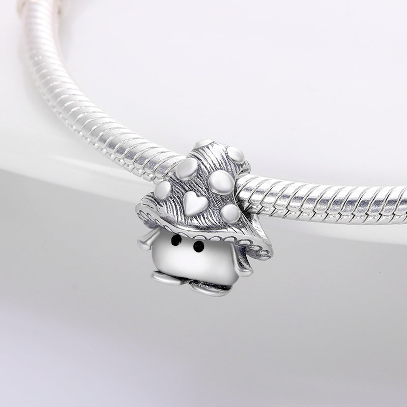 Charm personnage champignon en argent - Korell charms