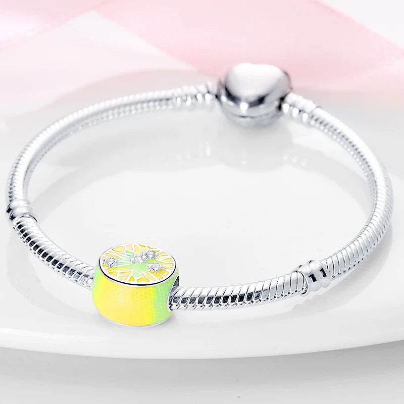 Charm tranche de citron en argent - Korell charms