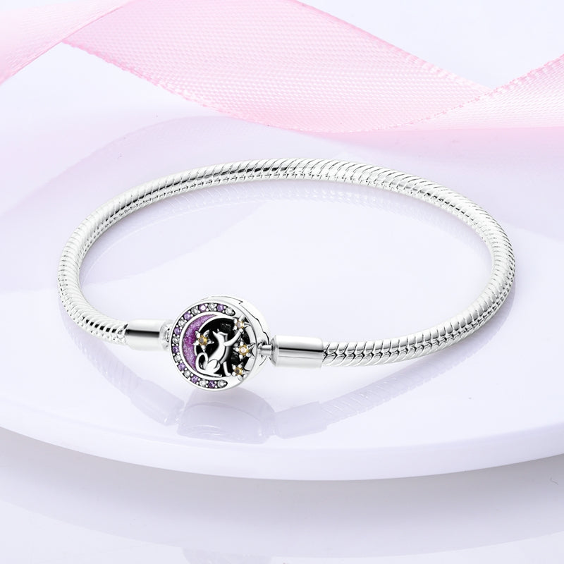 Bracelet pour charms chat en argent - Korell charms