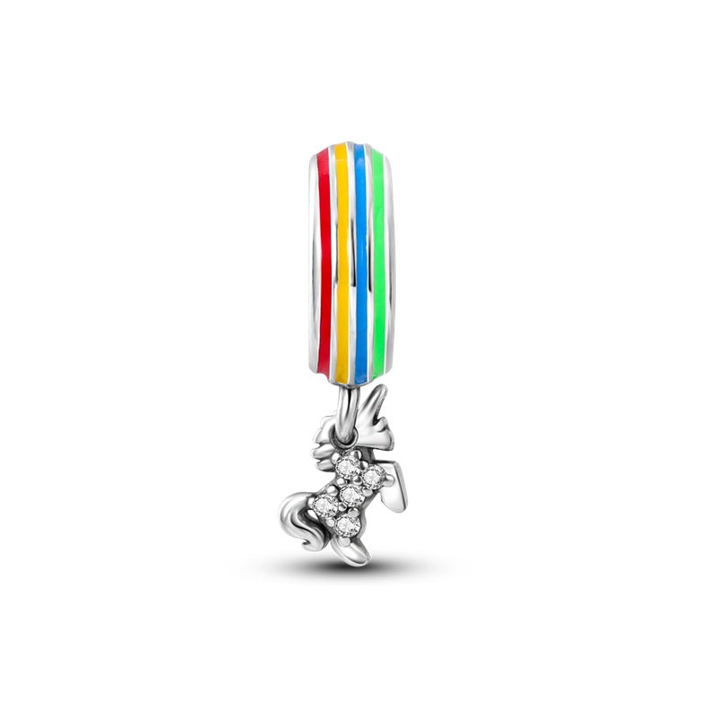 Charm pendentif mini licorne en argent - Korell charms