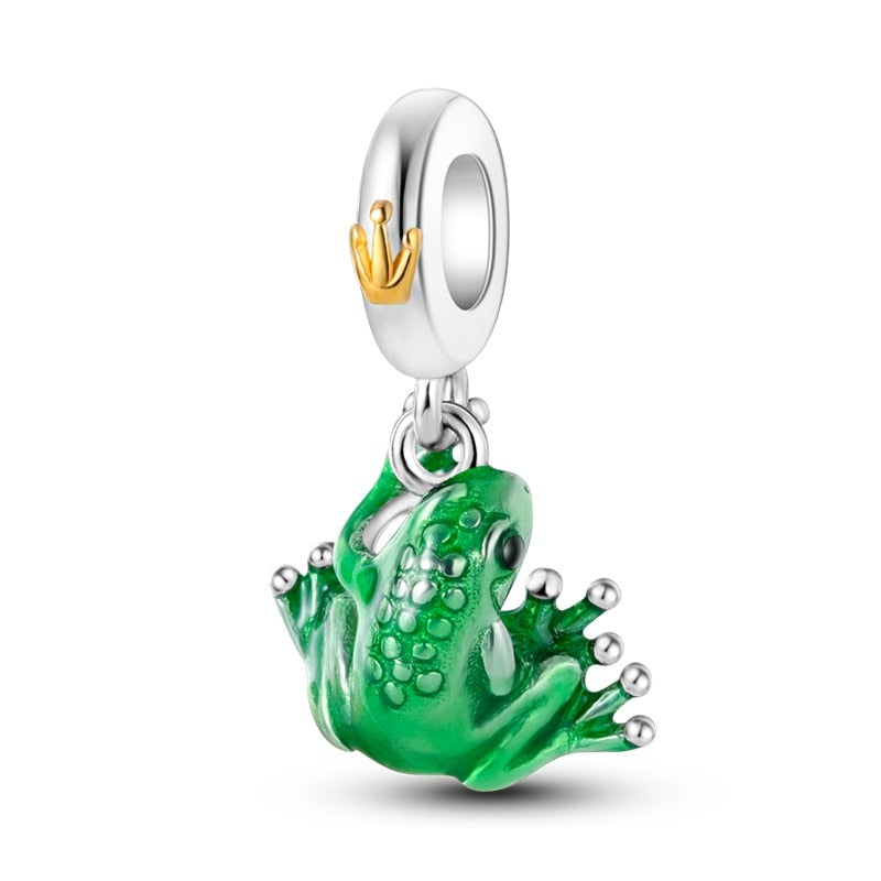 Charm pendentif grenouille en argent Default Title - Korell charms