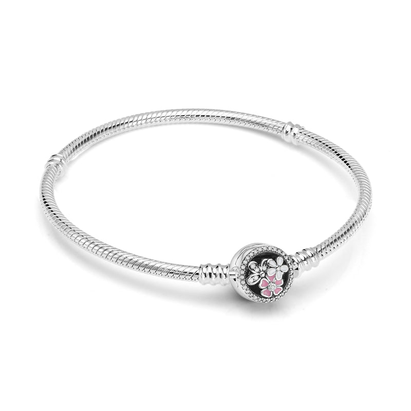 Bracelet pour charms fleurs en argent - Korell charms