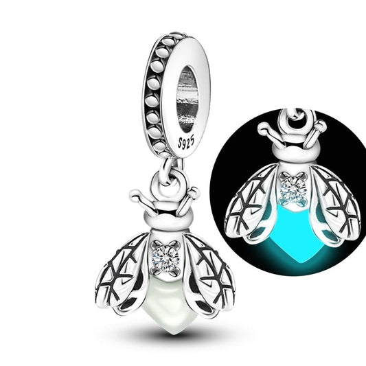 Charm pendentif luciole en argent - lumineux Default Title - Korell charms