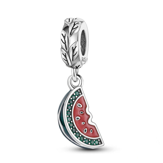 Charm pendentif fruit pastèque en argent Default Title - Korell charms