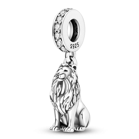 Charm pendentif lion en argent Default Title - Korell charms