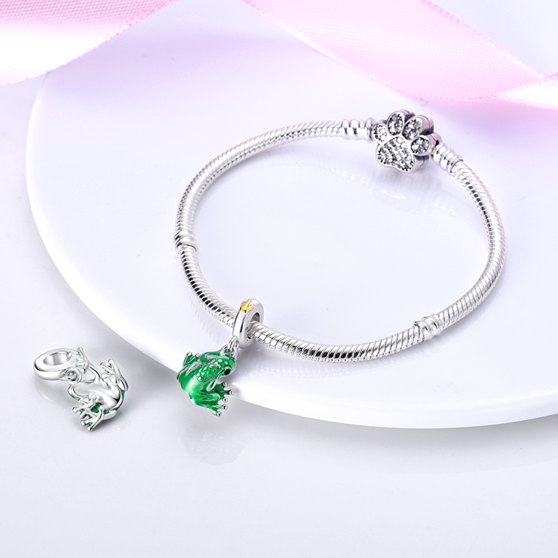 Charm pendentif grenouille en argent - Korell charms