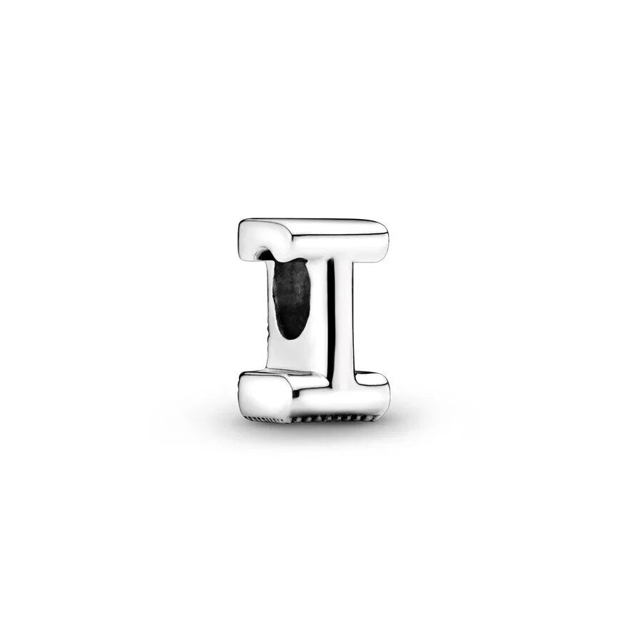 Charm alphabet lettre polie en argent Lettre I - Korell charms