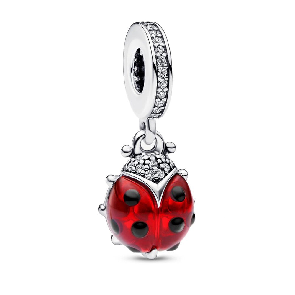 Charm pendentif coccinelle en argent - Korell charms