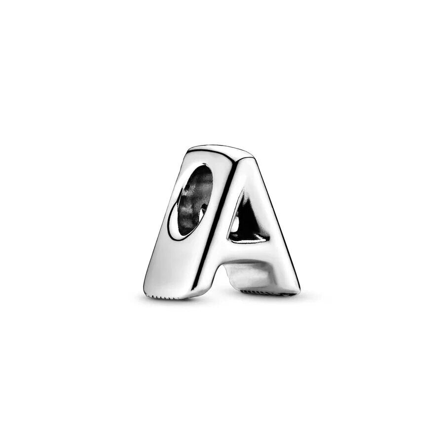 Charm alphabet lettre polie en argent Lettre A - Korell charms