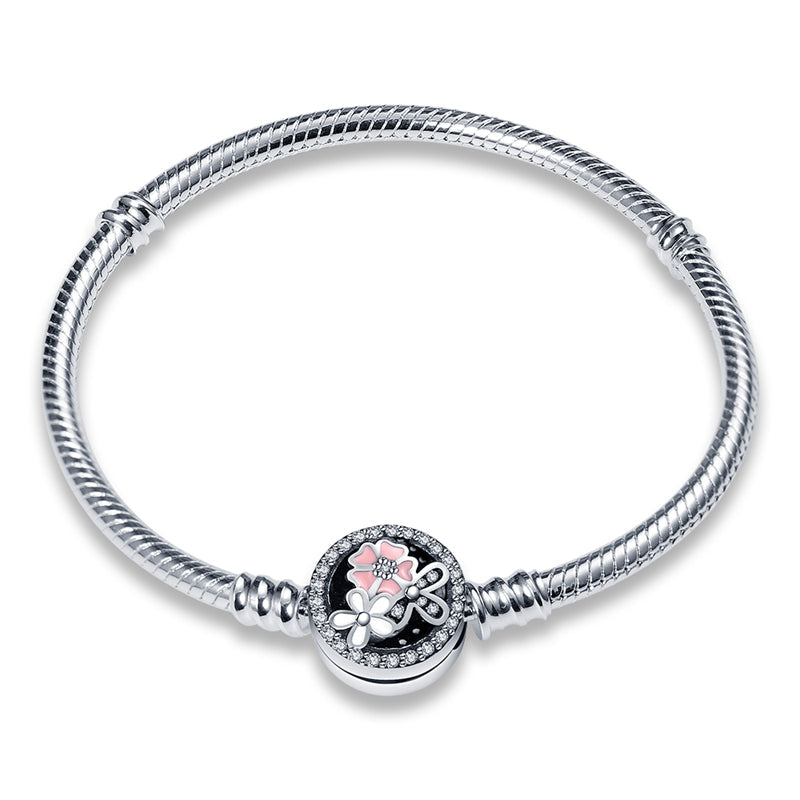 Bracelet pour charms fleurs en argent - Korell charms