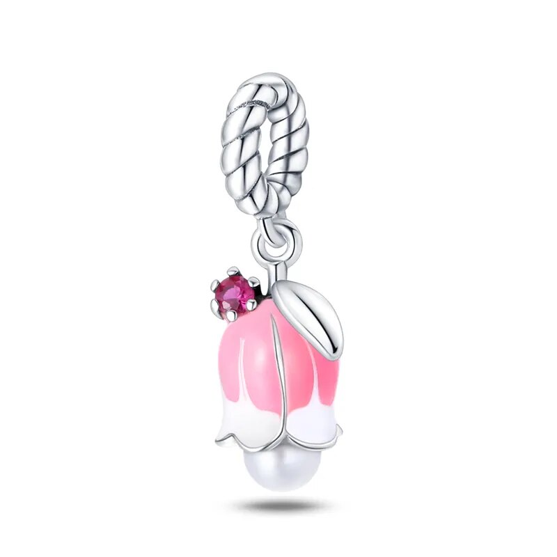 Charm pendentif fleur clochette en argent - Korell charms