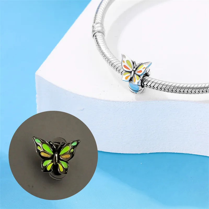 Charm espaceur papillon en argent - lumineux - Korell charms