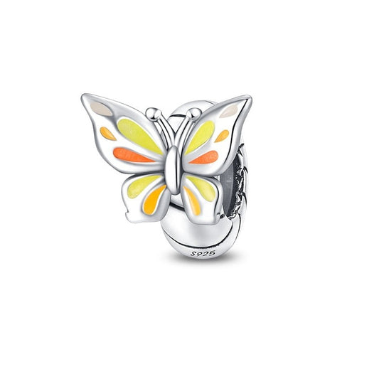 Charm espaceur papillon en argent - lumineux - Korell charms