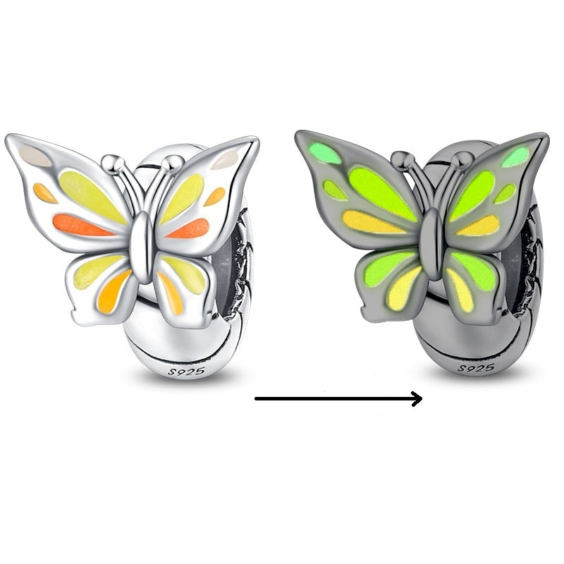 Charm espaceur papillon en argent - lumineux - Korell charms