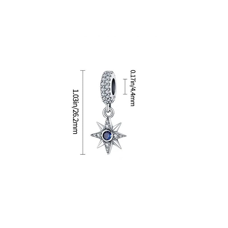 Charm pendentif rose des vents en argent - Korell charms