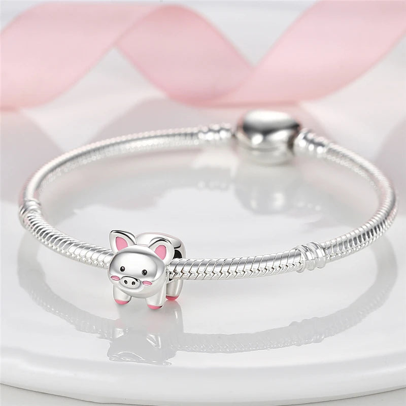 Charm cochon en argent - Korell charms