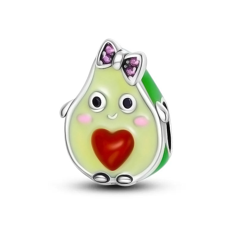 Charm personnage avocat et cœur en argent fille - Korell charms