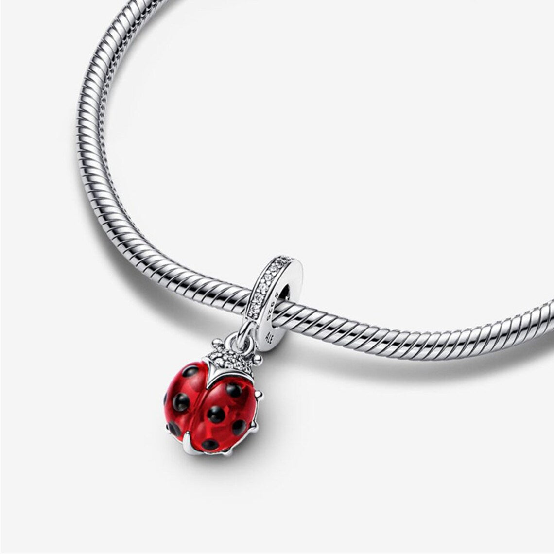 Charm pendentif coccinelle en argent - Korell charms