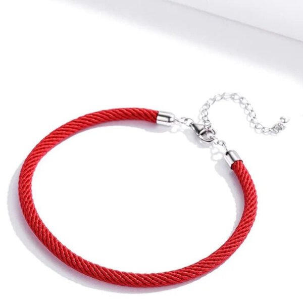 Bracelet Prestige corde tressée en argent plaqué platine - Korell charms