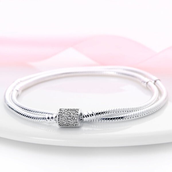 Bracelet double pour charms barillet en argent - Korell charms