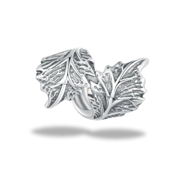 Charm feuilles enroulées en argent - Korell charms