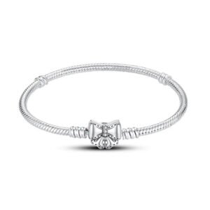 Bracelet pour charms petit nœud en argent - Korell charms