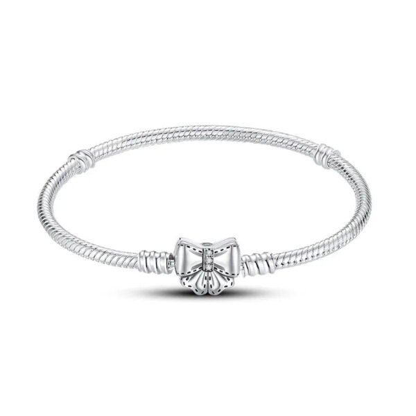Bracelet pour charms petit nœud en argent - Korell charms