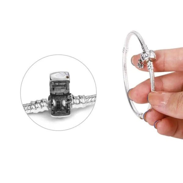 Bracelet pour charms marguerite en argent - Korell charms