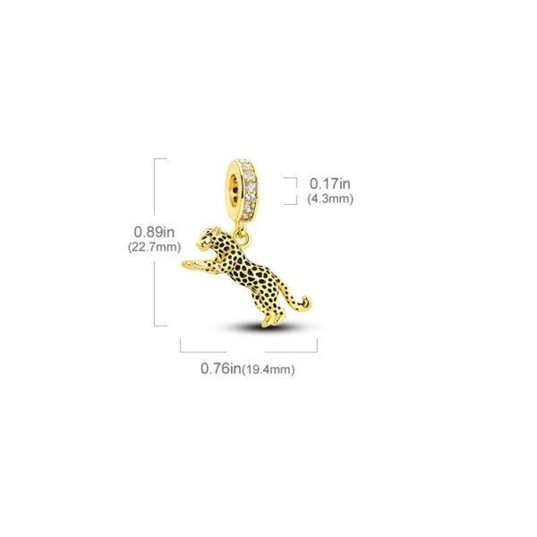 Charm pendentif guépard en argent - Korell charms