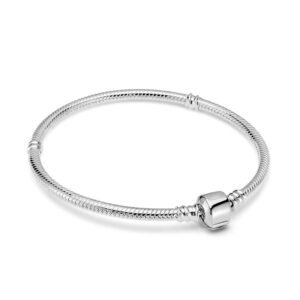 Bracelet pour charms cylindre en argent - Korell charms